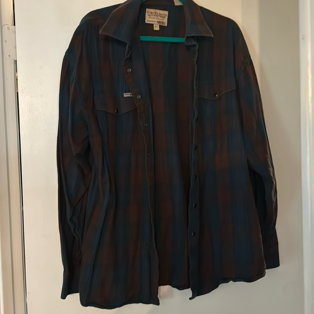 Long sleeve plaid button down
